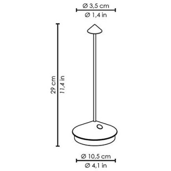 Lampada da Tavolo Poldina Pro nero - foglia oro craquelé