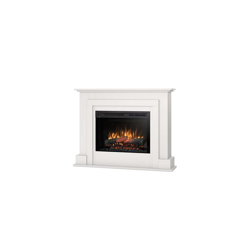 Electric fireplace from the floor Alva in laminate MDF free installation with electronic thermostat. Power of 1400watt