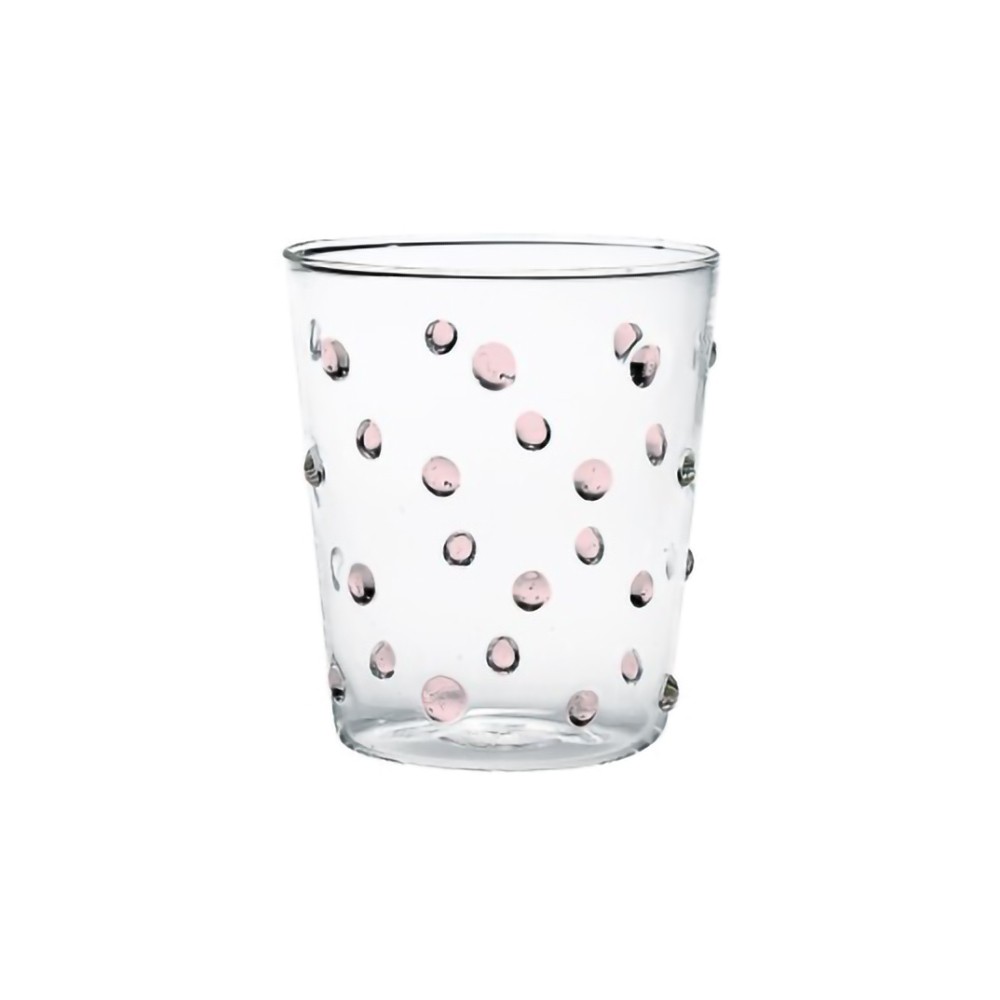 Zafferano Party Tumbler Pink 45 Cl Set 6 Pieces In Glass