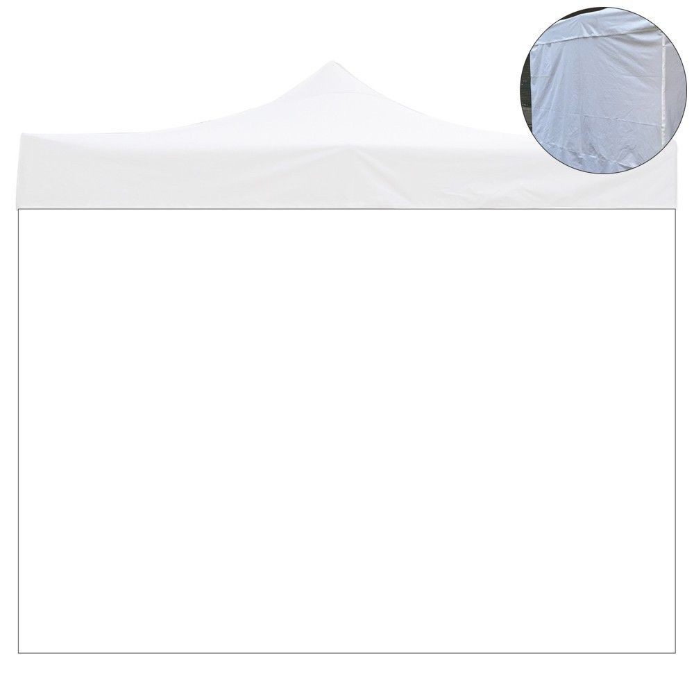 White waterproof 4.5x2m side sheet replacement for foldable gazebo