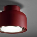 Modern BOTTONE ceiling light in magenta aluminum 1xGX53. With Soft Touch paint from Vivida Internationa