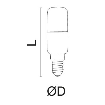 Lampadina a led E27 12W Tubolare Cilindrica 1521 lumen