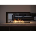 Bioethanol Fireplace Built-in U1000.1 InFire with Open Glass on 3 Sides 0,7 Liter Burner
