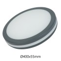 Round LED ceiling light 36W 3600lm Gray 400cm CCT - Alcapower