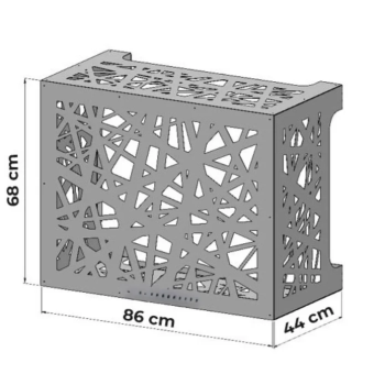 Air Conditioner Cover L86 X D44 X H68 Cm - Artist Air Conditioner Cover In Aluminum