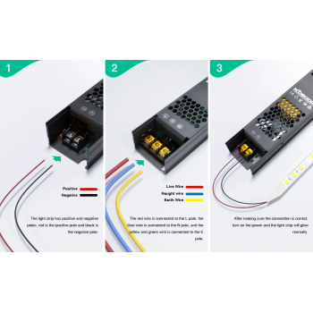 Alimentatore LED Dimmerabile 24V 400W Trasformatore ultra sottile per striscia LED Driver LED