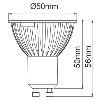 FARETTO LED GU10 A5 6W 440 LUMEN COLOR BOX 4000K LUCE NATURALE