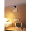 SWEET - White 4W LED bed wall light with USB-C and induction charging