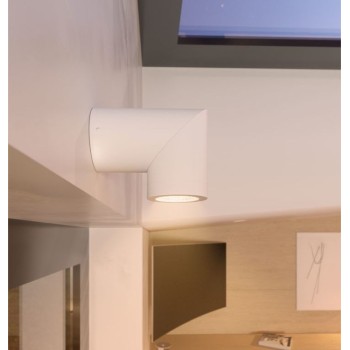 Applique a led orientabile cilindrica 8Watt Plus-Tricolor Switch Bianca