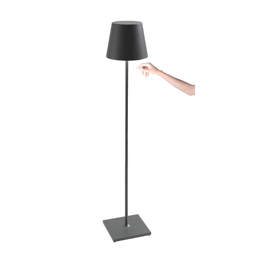 Lampada LED da tavolo Maxi a batteria, nero