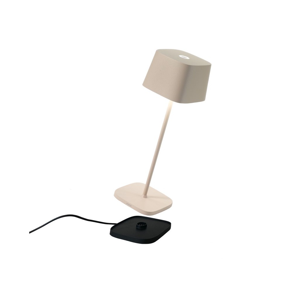 Lampada a led da tavolo Inemuri Bianca con USB Touch ricaricabile e  dimmerabile 12h di autonomia
