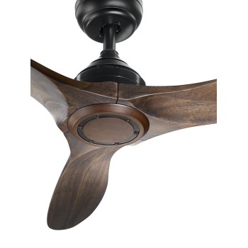 Ventilatore da soffitto a 4 pale metallo nero