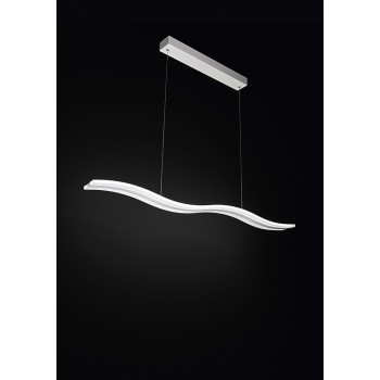 Lampadario lampada a sospensione in metallo verniciato bianco D.47cm 6396b  lc Illuminazione moderna per salone cucina